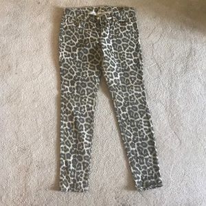 Michale Kors leopard print jeans
